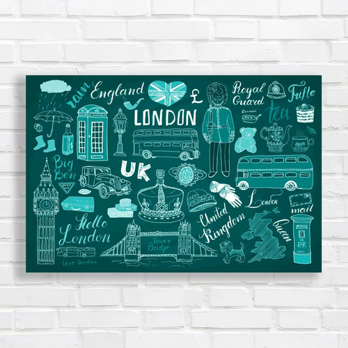 London city doodles tower - city,