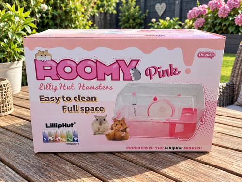 Hamster cage pink - hamster,