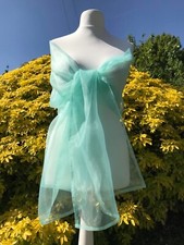 Turquoise Organza Shawl
