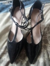 Ladies Black Mark's And Spencer Shoes Size 6.5