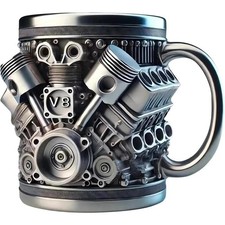 V8 Engine Design Shaped