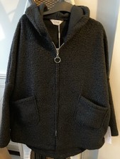 Lovely Black Boucle Zip Up
