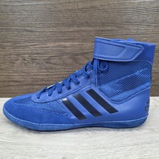 Adidas Combat Speed 5 Wrestling Shoes Boots Blue Boxing MMA Mens Size UK 9 Rare 
