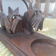 Art Deco Wood Carved SCOTTIE