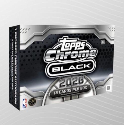 Topps chrome black basketball - black,