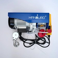 Handuro Mini Electric Wire Rope Hoist 250-500Kg/12-6m Pulley Gantry Winch Hoist