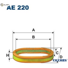 AIR FILTER AE 220 FOR MORGAN