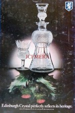 'EDINBURGH CRYSTAL' Glassware (Thistle Decanter) Advert : Original 1982 PRINT AD