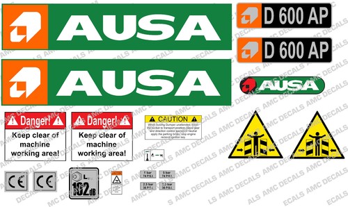 Ausa d600 dumper decals - dumper,