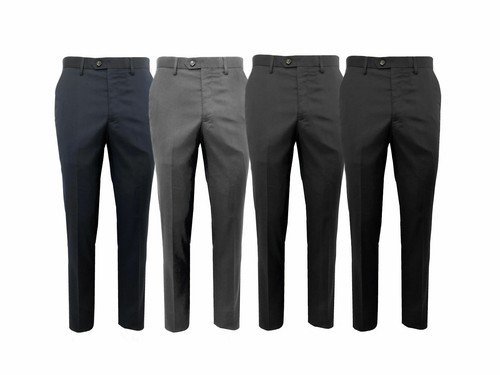 Men slim fit formal trousers - fit,