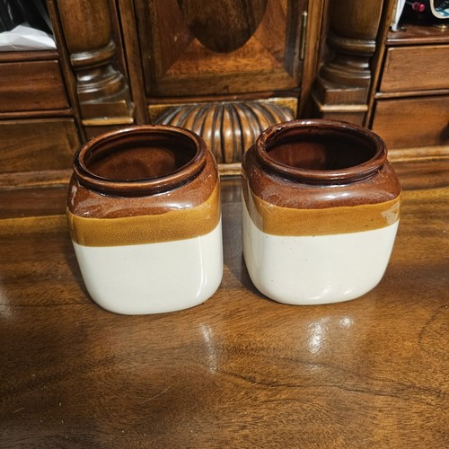 Pair vintage stoneware - pair,