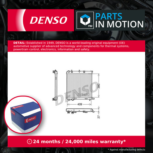 Radiator drm21026 denso - radiator, 1330s1