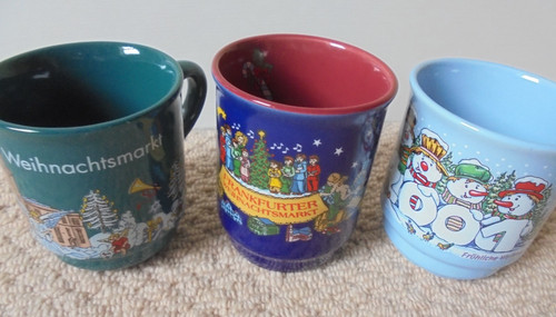 German christmas market mugs - german,