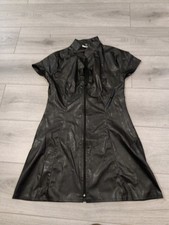 Phaze Black PVC Zip Up Front