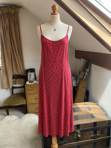 Red summer dress - dress,, size