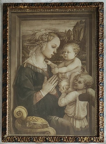 Antique print madonna - antique,