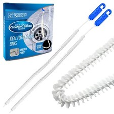 Sink Drain Cleaning Brush Kitchen Shower Flexible Long Unblocker Bathroom 2 Pack