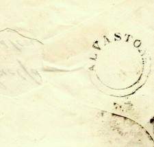 GB DERBYS Cover *ALVASTON* UDC Derby Transit 1851 CDS London 1d Red MZ82