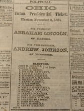Civil War Newspapers- DEATH OF