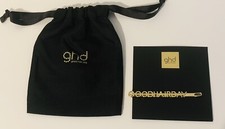 GHD GoodHairDay Gold Hair Slide With Branded Black Drawstring Pouch Bag 🇬🇧 NEW