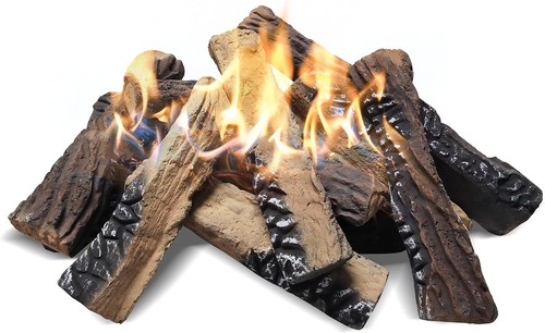 Large gas fireplace - large,