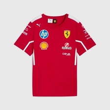 Scuderia Ferrari F1 Official PUMA Team New T-shirt 2025 Red Size Large