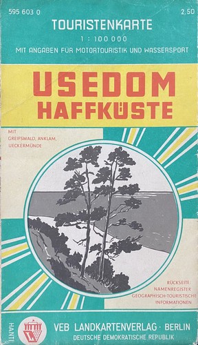Map tourist usedom lagoon - map,