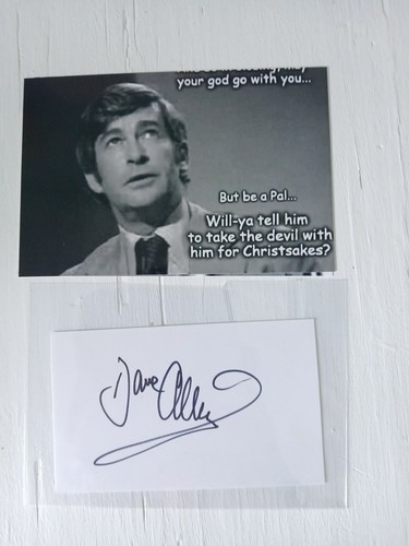 Dave allen undedicated signed - dave,