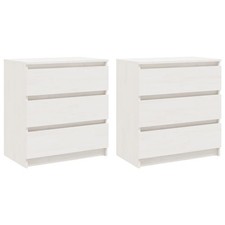 2x Solid Pinewood Bedside