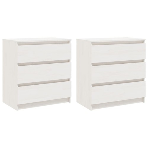 Solid pinewood bedside - 2x,