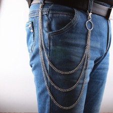 3Pcs Jeans Trousers Key Chain