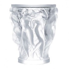 Lalique Crystal, Bacchantes Crystal Vase, Clear, Height 9.45" Code  1220000