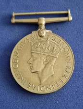 WW2 Service Medal 1939-45 George Vi  Military Genuine Full Size. Vintage service
