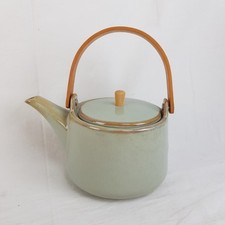 Green Wooden Handle Teapot