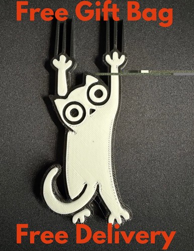 Cat fridge magnet - (3d, made)