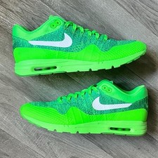 Nike Air Max 1 Ultra Flyknit Voltage Green 2016 Release Size U.K 8.5 W