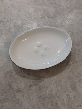 Ikea Small Ceramic Soap Dish , Black & Pale grey