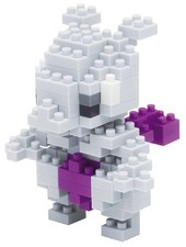 Nanoblock MEWTWO Pokemon NBPM-006 Kawada Over 125 Pieces FROM 2014 Exc Cond