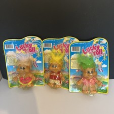 VINTAGE 90's LUCKY TROLL Doll