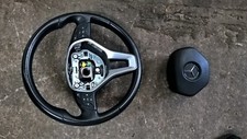 MERCEDES W204 C CLASS COUPE 2011-2015 SPORT STEERING WHEEL COMPLETE (NOT AMG) ~