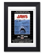 JAWS MOVIE CAST SIGNED POSTER