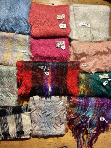 Mohair wool scarf vintage - mohair, good
