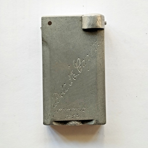 1943 aluminum trench art - -,