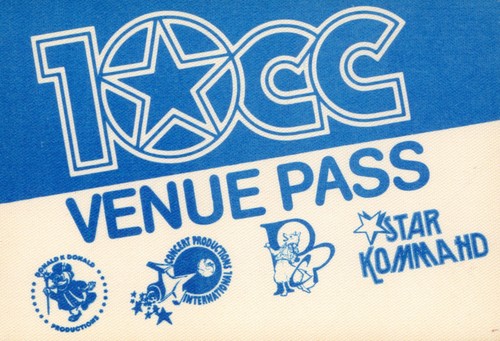 10cc 1978 world tour - 1978, venue