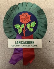 **RARE** 1970’s Vintage Collectors Lancashire LCCC Cricket Rosette 