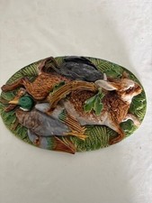 Minton Majolica game dish lid