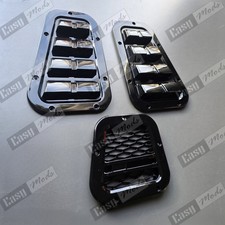 Black Gloss Wing Top And Side Vents Upgrade For Land Rover Defender 1986 Onwards