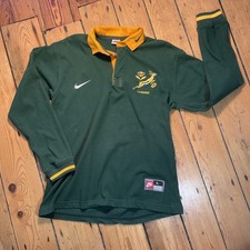 1997 1998 SOUTH AFRICA RUGBY SHIRT JERSEY LONG SLEEVE NIKE size L MEN 