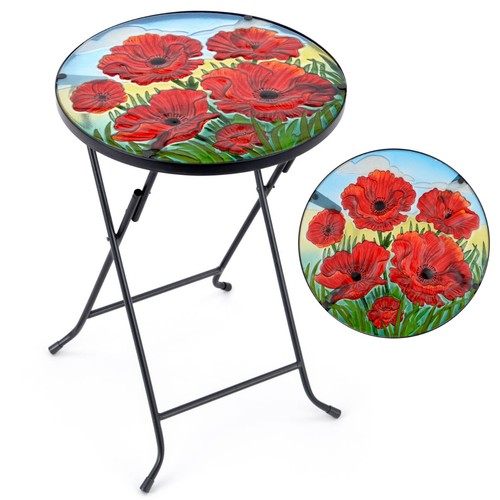 Folding glass table - glass, garden