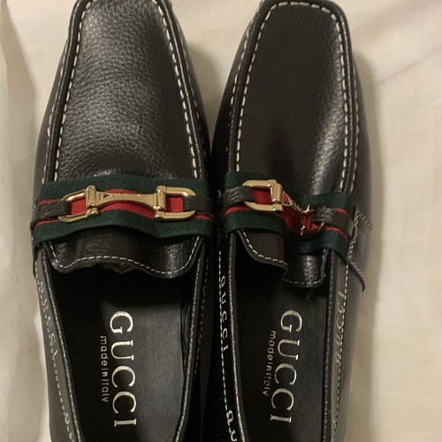 Gucci men black leather - gucci,